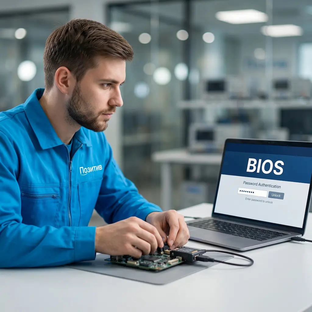 Снятие пароля BIOS ноутбука в Воскресенске