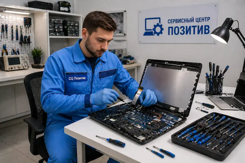 Замена шлейфа матрицы ноутбука в Воскресенске