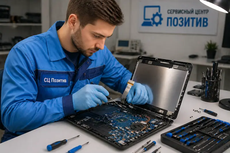 Ремонт шлейфа матрицы ноутбука в Воскресенске