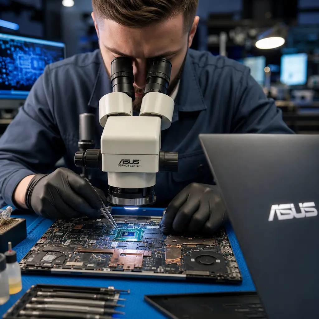 Замена видеокарты ноутбука Asus в Воскресенске
