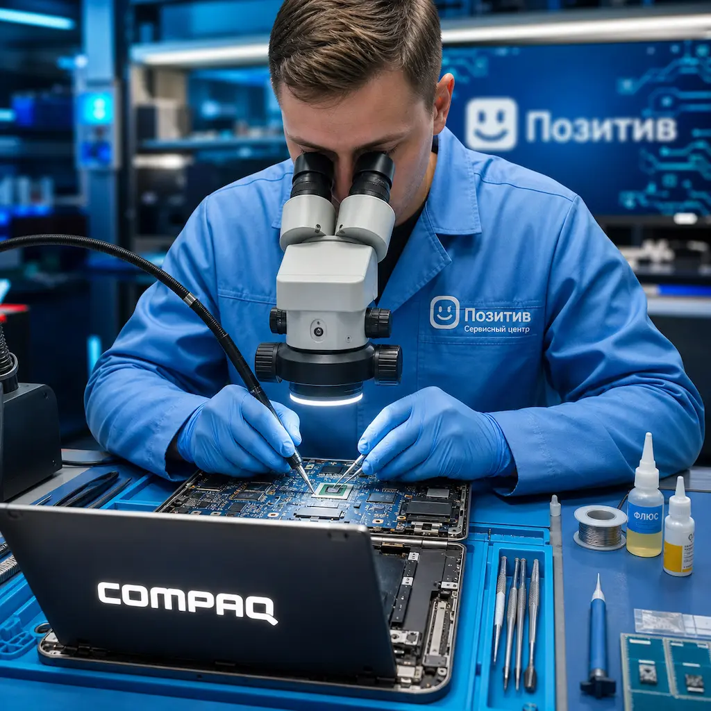 Замена видеокарты ноутбука Compaq в Воскресенске