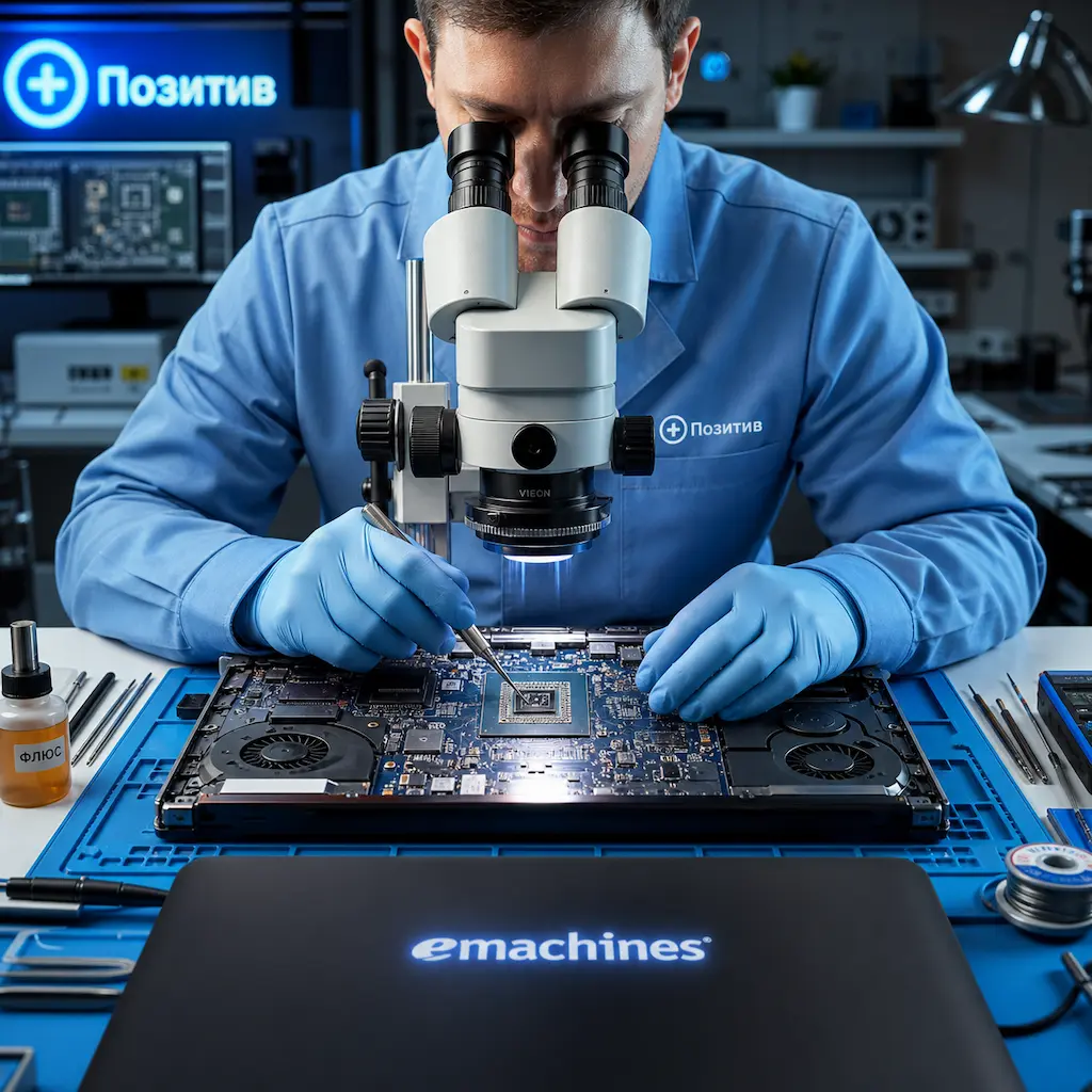 Замена видеокарты ноутбука Emachines в Воскресенске