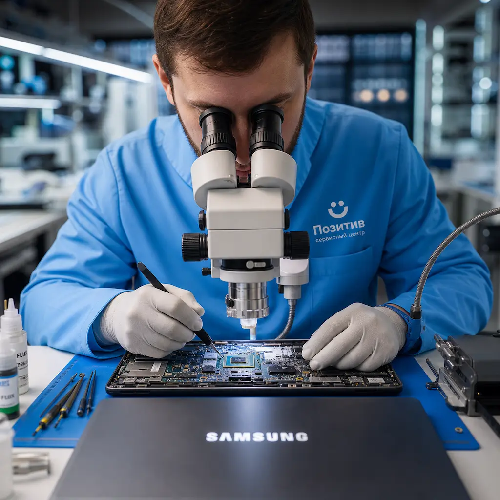 Замена видеокарты ноутбука Samsung в Воскресенске