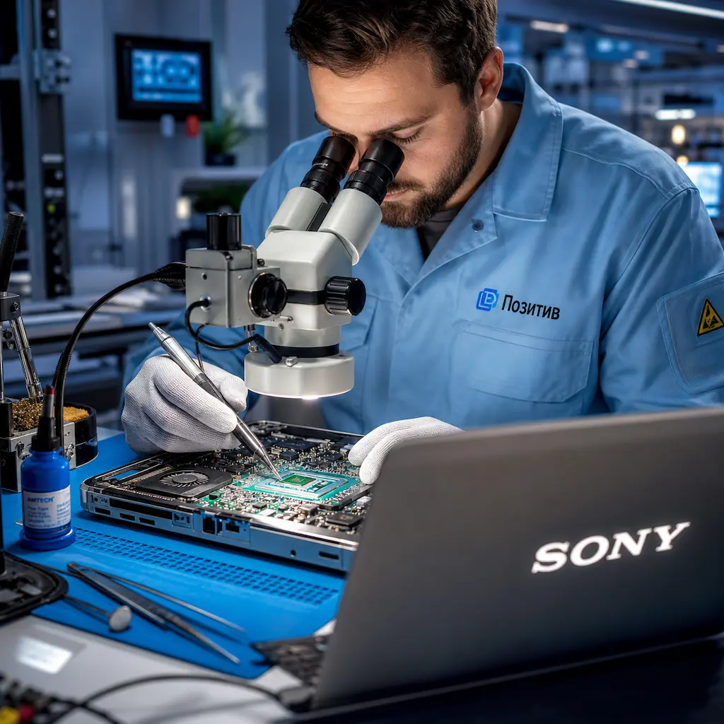 Замена видеокарты ноутбука Sony в Воскресенске