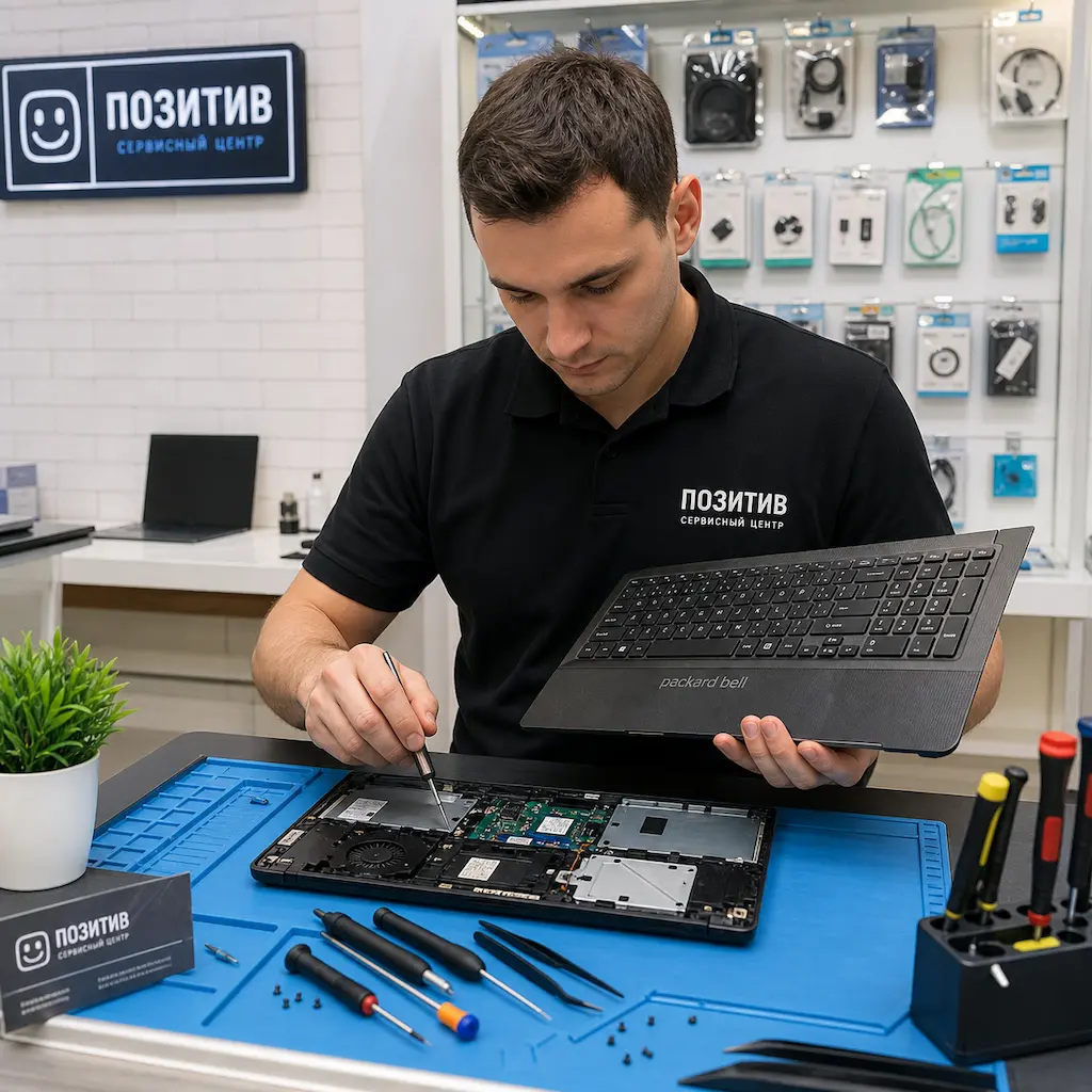 заменить клавиатуру на ноутбуке Packard Bell в Воскресенске