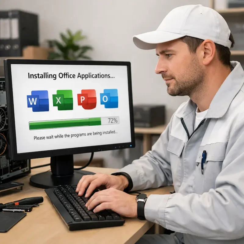 установка офисных программ на компьютер в Воскресенске