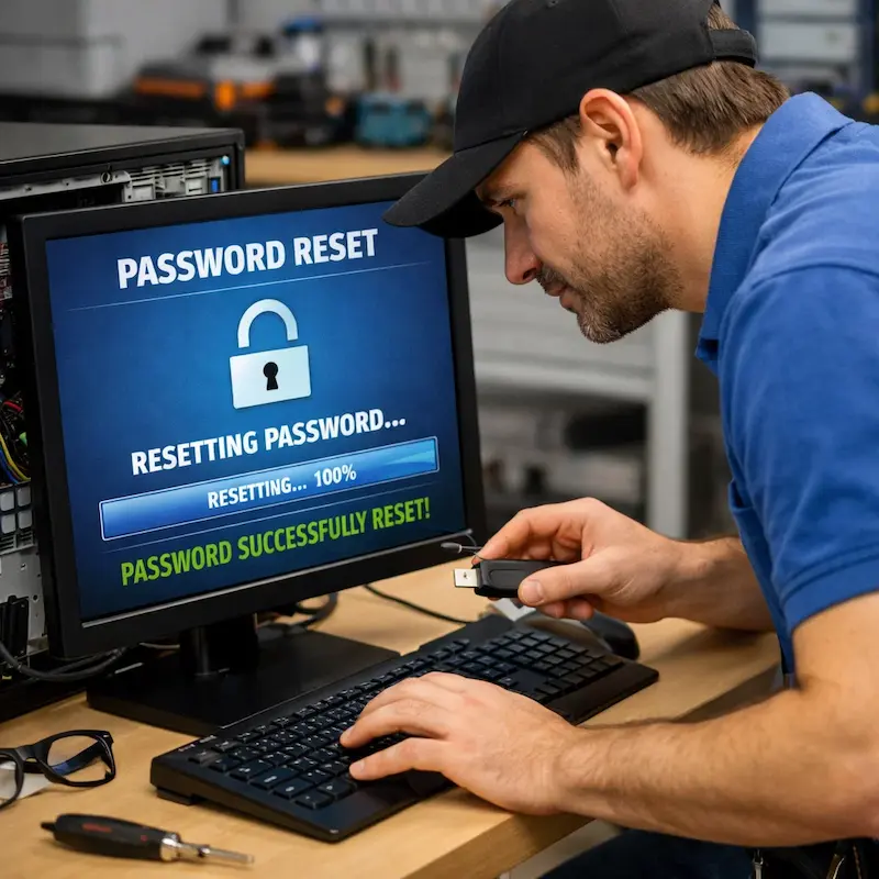 Сброс пароля от компьютера в Воскресенске