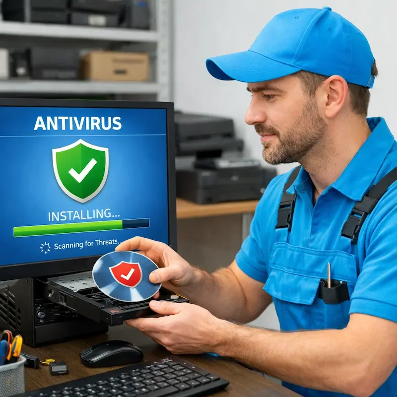 Установка антивируса в Воскресенске на дому