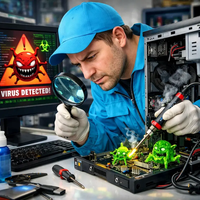 Вылечить компьютерный вирус в Воскресенске