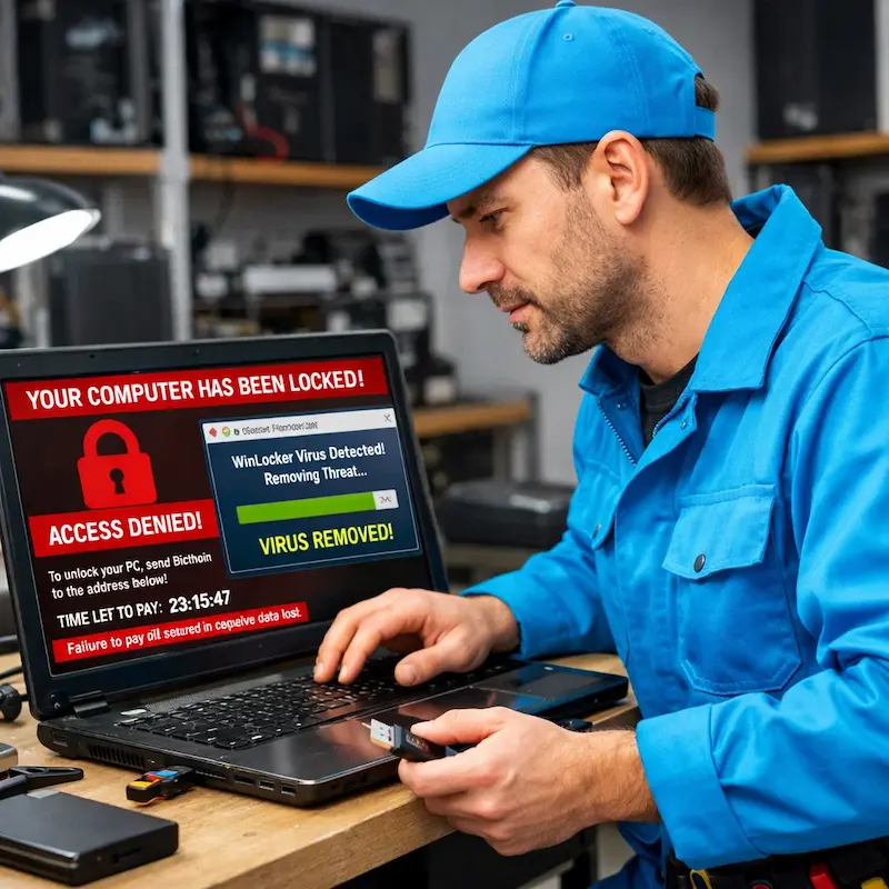 Поможем разблокировать компьютер и ноутбук в Воскресенске